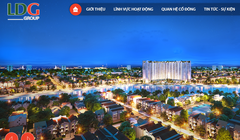 Sức tăng trưởng “thần kỳ” của cổ phiếu LDG (Ảnh chụp website LDGGroup).