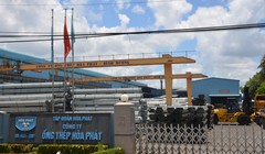 Thép xây dựng và ống thép tiếp tục là các sản phẩm đóng góp chính vào kết quả kinh doanh của Hòa Phát. (Ảnh: HPG)