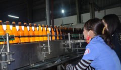 Hệ thống kiểm tra chất lượng sản phẩm tại CTCP Bia Hà Nội - Quảng Bình. (Ảnh: SCT Quảng Bình)