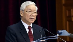 Tổng Bí thư Nguyễn Phú Trọng phát biểu tại Hội nghị. Ảnh: VGP/Nhật Bắc