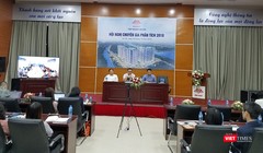 Quang cảnh Hội nghị chuyên gia phân tích 2018 của HDG ở đầu cầu Hà Nội. (Ảnh: X.T)