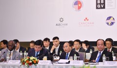 Thủ tướng tại Diễn đàn VBF cuối kỳ năm 2018. (Ảnh: VGP)