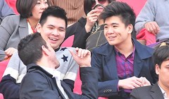 Đại thiếu gia Đỗ Quang Vinh và nhị thiếu gia Đỗ Vinh Quang nhà ông bầu Đỗ Quang Hiển.