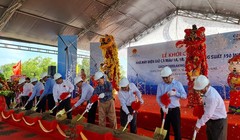 Lễ khởi công Nhà máy Điện gió Cà Mau 1A, 1B, 1C, 1D (Ảnh: Vietracimex)