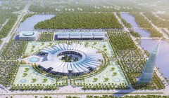 Phối cảnh dự án Trung tâm hội chợ triển lãm quốc gia tại Đông Anh, Hà Nội (Ảnh: VEF)