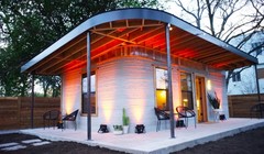 Ngôi nhà xây dụng bằng công nghệ in 3D.  Ảnh: BrightSide