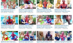 Kênh "Spiderman Frozen Marvel Superhero Real Life" từng kiếm được nguồn thu khủng nhờ lượt xem khổng lồ trên các đoạn video nhảm nhí phát trên Youtube.  