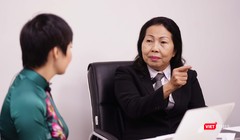 Luật sư Trần Thị Ngọc Nữ, một trong số các luật sư của Hội bảo vệ Quyền trẻ em TP.HCM được phân công bảo vệ em bé trong vụ án