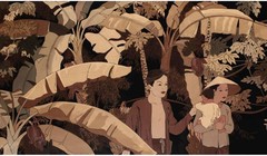 Tranh sơn mài “Dân quê Việt” được ghi tên Nguyễn Sáng sẽ bán ra trong phiên đấu giá ngày 6/10/2019 