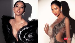 Hoàng Thùy, đại diện Việt Nam tại Miss Universe 2019 trong trang phục của Nguyễn Công Trí và Hoàng Hải 