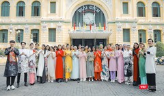 Dàn thí sinh nổi bật của Next Top Model trong áo dài xuân rực rỡ, vui nhộn