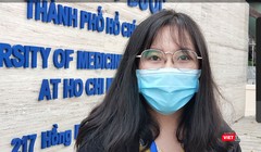 Sinh viên ĐH Y Dược TP.HCM tự hào được đi học trở lại giữa mùa dịch bệnh COVID-19 (Ảnh: Hòa Bình) 