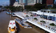 Bus sông Sài Gòn hiện đại nhất VN phải giảm chuyến vì COVID-19 (Ảnh: Lê Quân) 