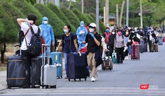 Toàn bộ người nhập cảnh vào TP.HCM đã hoàn thành cách ly (Ảnh: Hữu Tân)