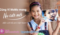 Ví điện tử MoMo đã quyên góp hàng tỉ đồng hỗ trợ phẫu thuật cho trẻ em nghèo bị hở hàm ếch (Ảnh: Operation Smile) 