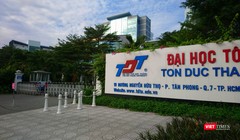 Trường Đại học Tôn Đức Thắng (TP.HCM) cho toàn bộ sinh viên nghỉ học vì có 2 ca tiếp xúc gần với BN 1347 (Ảnh: Hải Linh)