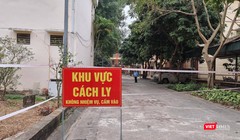 Khu vực cách ly các F1 tại Hưng Yên (Ảnh: BYT)