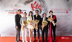 Đoàn làm phim Kiều@ tại sự kiện giao lưu (Ảnh: ĐPCC) 