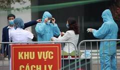 Khu vực cách ly vì BN COVID-19 (Ảnh: BYT) 