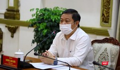 Ông Dương Anh Đức, Phó Chủ tịch UBND TP.HCM tại cuộc họp sáng ngày 8/3 (Ảnh: Huyền Mai) 