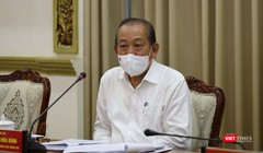 Phó Thủ tướng thường trực Trương Hoà Bình chỉ đạo tại cuộc họp sáng nay ngày 1/6 - Ảnh: Huyền Mai