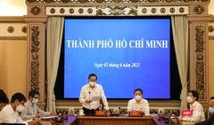 Đầu cầu TP.HCM tại cuộc họp với Phó Thủ tướng Vũ Đức Đam chiều 2/6 (Ảnh: Huyền Mai) 