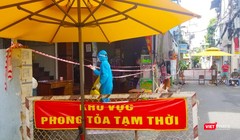Khu vực phong toả vì có bệnh nhân COVID-19 Ảnh CDC TP.HCM