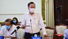 Ông Nguyễn Tấn Bỉnh - Gíam đốc Sở Y tế TP.HCM cho hay, TP.HCM có 710.773 người được tiêm vaccine phòng COVID-19 trong đợt 4. Ảnh: TTBC 