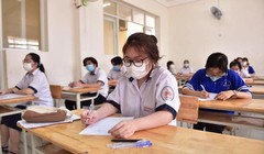 Thí sinh ở điểm thi trường THPT Thanh Đa (Q.Bình Thạnh) - Ảnh Ngọc Phượng