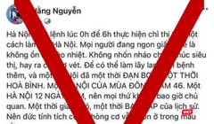 Tài khoản “Hằng Nguyễn” có hành vi cung cấp thông tin gây hoang mang đã bị phạt 5 triệu đồng. Ảnh chụp facebook vi phạm
