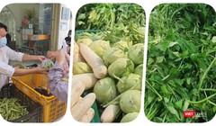 Chợ truyền thống được hoạt động trở lại trong vùng dịch TP.HCM tuân thủ 5K. Ảnh: Hoà Bình