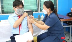 Chích ngừa COVID-19 cho trẻ dưới 12 tuổi ở TP.HCM. Ảnh: HCDC 