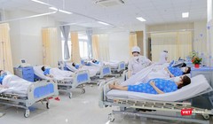 Một khu vực chăm sóc sản phụ tại Bệnh viện Từ Dũ. Ảnh- BVCC