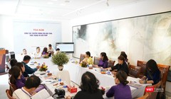 Tọa đàm được tổ chức tại Bảo tàng Mỹ thuật Huế, với sự tham dự của 4 Bảo tàng chuyên ngành Mỹ thuật từ ba miền Bắc - Trung - Nam. Ảnh: MT 