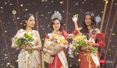 Tân Hoa hậu các Dân tộc VN 2022 Nông Thúy Hằng và Á hậu 1 Lương Thị Hoa Đan, Á hậu 2 Thạch Thu Thảo