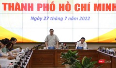 Thủ tướng Phạm Minh Chính chủ trì buổi làm việc với UBND TP. HCM sáng nay, 27/7.