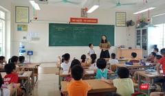 Một giờ học tại Trường tiểu học Chu Văn An (Hoàng Mai, Hà Nội)