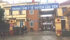 Trung tâm y tế huyện Lục Yên, tỉnh Yên Bái, nơi xảy ra vụ việc.