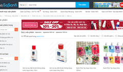 Sản phẩm Aquavera được bày bán trên trang thương mại điện tử.