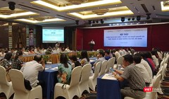 Buổi hội thảo về chính sách bảo hiểm y tế dành cho người khuyết tật  tổ chức sáng 23/8 tại Hà Nội.