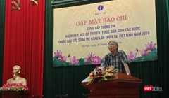 PGS.TS. Phạm Vũ Khánh - Cục trưởng Cục Quản lý Y dược cổ truyền, Bộ Y tế phát biểu trong buổi họp báo.