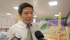 Ông Đinh Huy Dương - Vụ trưởng Vụ Truyền thông giáo dục, Tổng cục Dân số - Kế hoạch hóa gia đình (Bộ Y tế) trả lời phỏng vấn sáng 23/9.