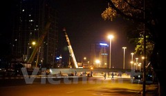 Hiện trường vụ tai nạn tại ngã tư đường Nguyễn Chánh – Hoàng Minh Giám.