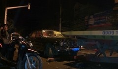 Hiện trường vụ tai nạn.