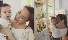 Hình ảnh Mỹ Tâm "cưng nựng" Kubi (con trai Khánh Thi) khiến nhiều người tin rằng nữ ca sĩ cũng khát khao được làm mẹ.