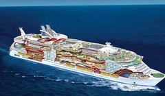 Du thuyền có 16 tầng, được ví như một công viên Trung tâm New York thu nhỏ với hơn 10.500 loài thực vật.