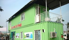 Xây nhà không móng bằng thùng container cũ