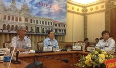 Đại diện Công an TP HCM vắng mặt trong cuộc họp báo mà nội dung chủ yếu xoay quanh vụ án quán cà phê Xin Chào. Ảnh: Hà Hương