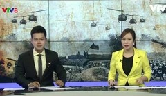 Hình ảnh cắt ghép nhưng sai sót rất nhiều về mặt kiến thức lịch sử được sử dụng trong bản tin của kênh VTV8 (Ảnh chụp màn hình)