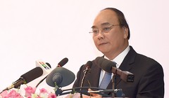 Thủ tướng Nguyễn Xuân Phúc phát biểu tại buổi lễ.